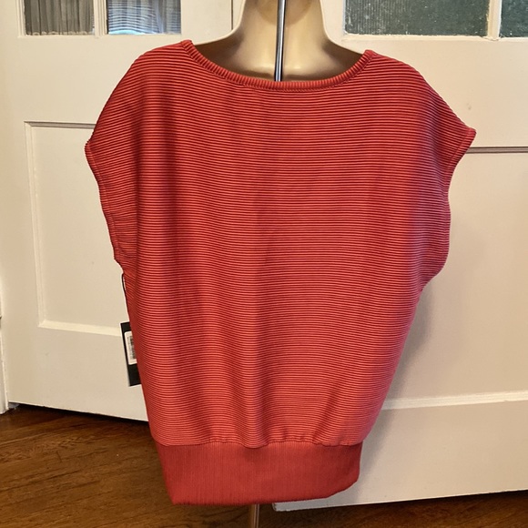 NWT SAVVI XS-SM Garnet Rose Ribbed Kimono Sleeve KARLI Top - Picture 9 of 12